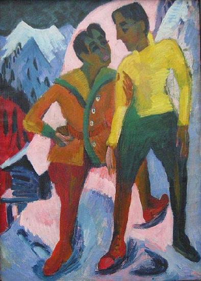 Ernst Ludwig Kirchner Two Brothers, Sweden oil painting art